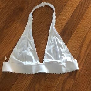 Scalloped lavender bralette